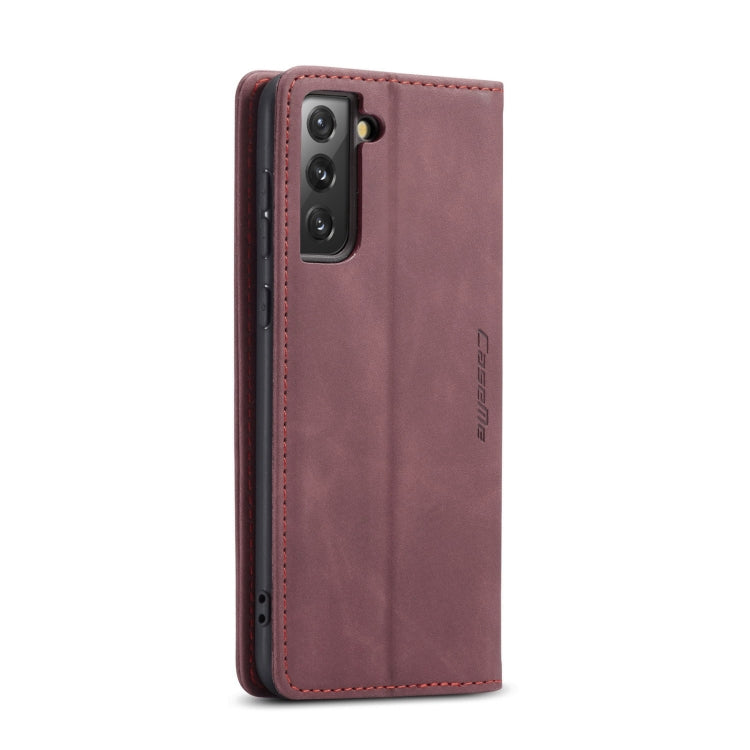 For Samsung Galaxy S21 FE CaseMe 013 Multifunctional Horizontal Flip Leather Case, with Card Slot & Holder & Wallet(Wine Red) - Galaxy Phone Cases by CaseMe | Online Shopping South Africa | PMC Jewellery | Buy Now Pay Later Mobicred