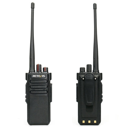 RETEVIS RT29 10W UHF 400-480MHz 16CHS Two Way Radio Handheld Walkie Talkie, US Plug(Black) - Handheld Walkie Talkie by RETEVIS | Online Shopping South Africa | PMC Jewellery | Buy Now Pay Later Mobicred