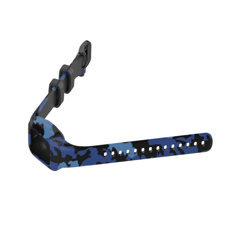 Compatible with Garmin Vivofit JR3 Silicone Printing Watch Band(Camouflage Blue) - Watch Bands by PMC TechLife | Online Shopping South Africa | PMC TechLife | Buy Now Pay Later Mobicred