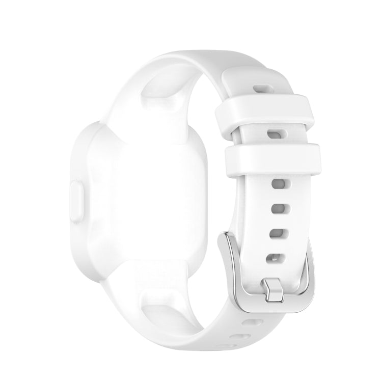 Compatible with Garmin Vivofit JR3 Silicone Pure Color Watch Band(White) - Watch Bands by PMC TechLife | Online Shopping South Africa | PMC TechLife | Buy Now Pay Later Mobicred