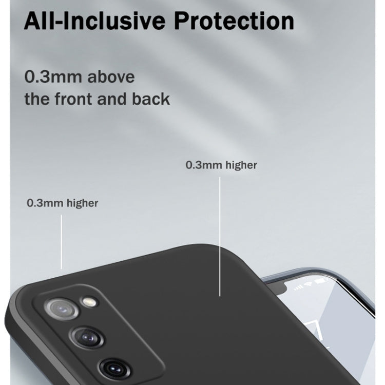 For Samsung Galaxy S20 FE Solid Color Imitation Liquid Silicone Straight Edge Dropproof Full Coverage Protective Case(Sky Blue) - free shipping - PMC TechLife - Order now!