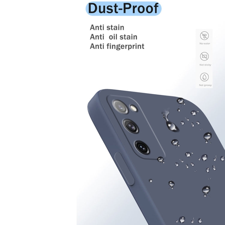 For Samsung Galaxy S20 FE Solid Color Imitation Liquid Silicone Straight Edge Dropproof Full Coverage Protective Case(Sky Blue) - free shipping - PMC TechLife - Order now!