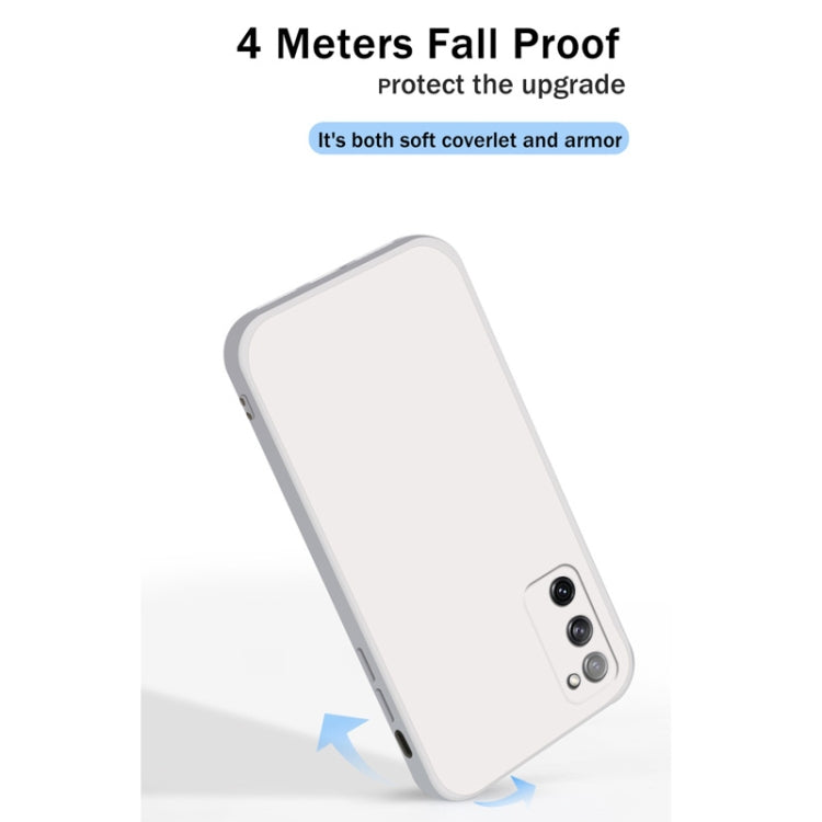 For Samsung Galaxy S20 FE Solid Color Imitation Liquid Silicone Straight Edge Dropproof Full Coverage Protective Case(Matcha Green) - free shipping - PMC TechLife - Order now!