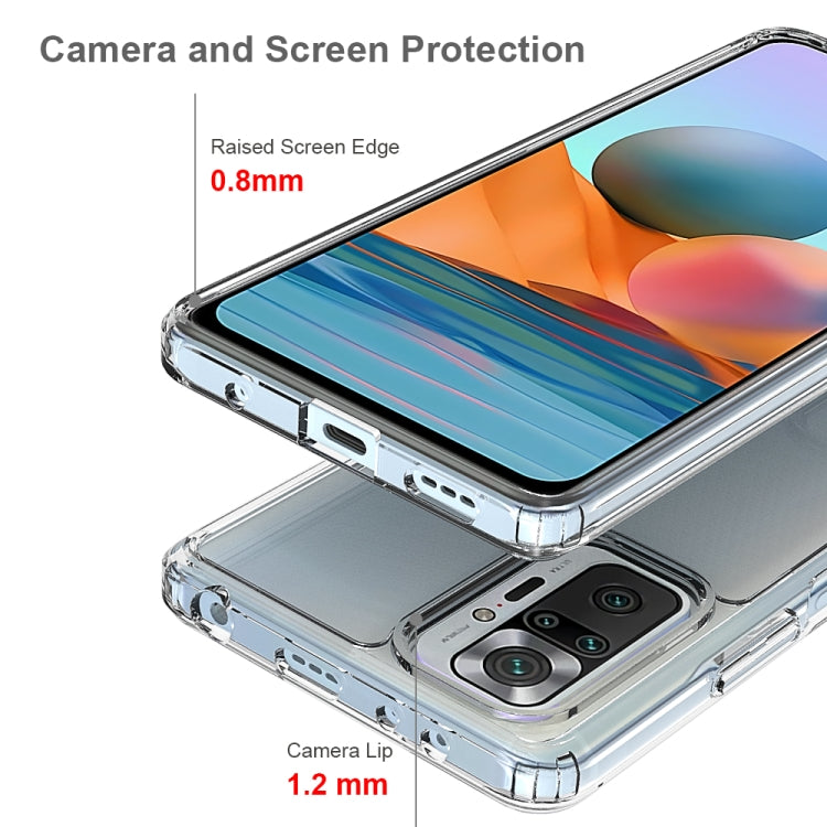 For Xiaomi Redmi Note 10 Pro Shockproof Scratchproof TPU + Acrylic Protective Case(Transparent) - free shipping - PMC TechLife - Order now!
