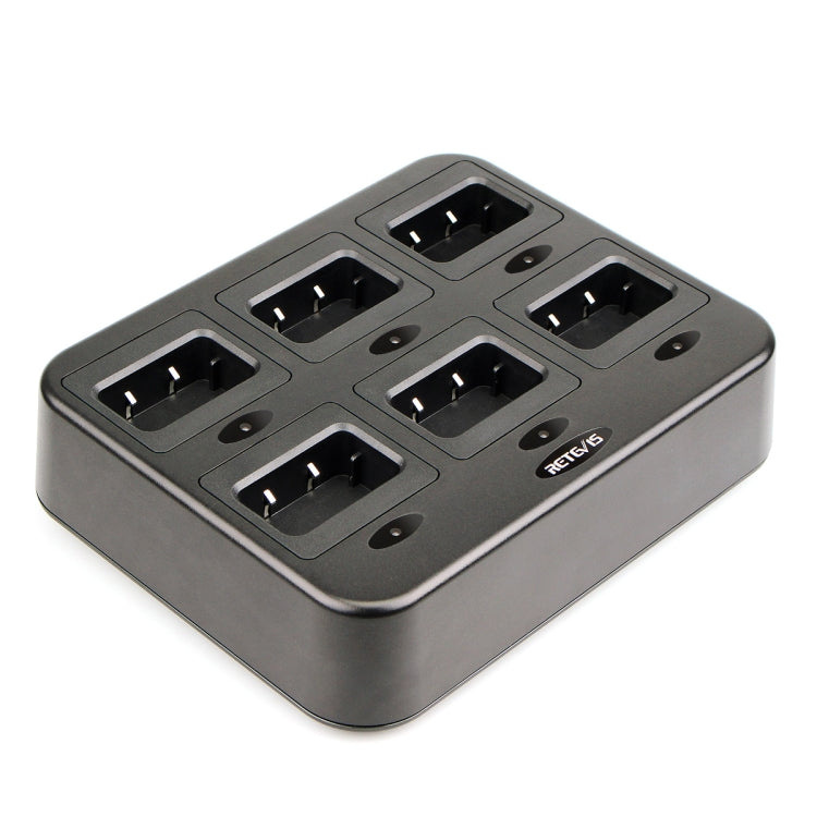 RETEVIS RTC27 Multi-function Six-Way Walkie Talkie Charger for Retevis RT27, EU Plug - free shipping - PMC TechLife - Order now!