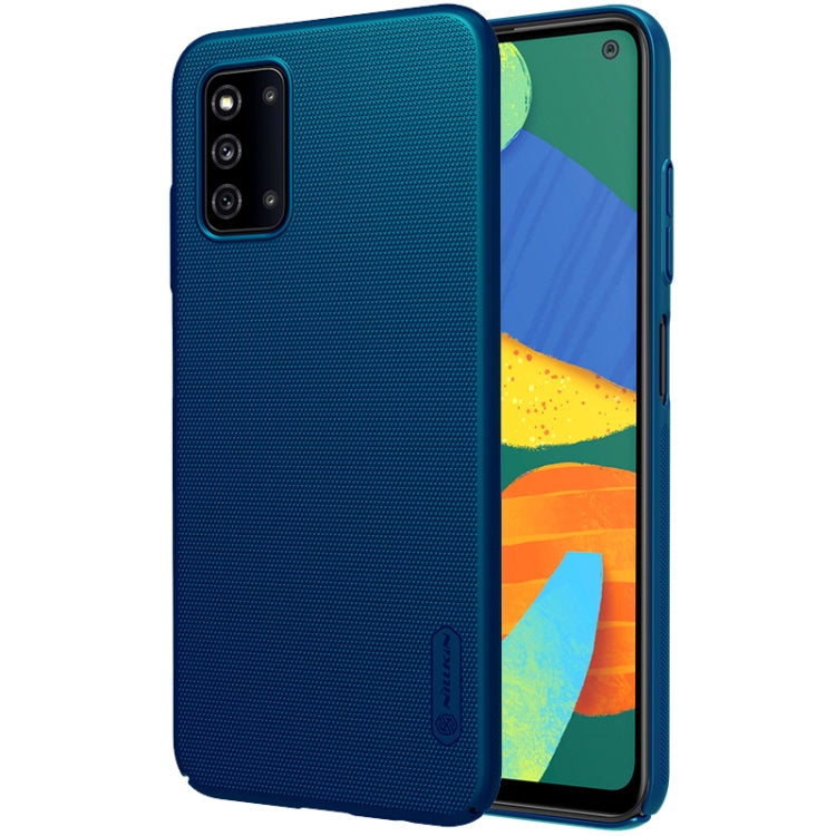 For Samsung Galaxy F52 5G NILLKIN Frosted Concave-convex Texture PC Case(Blue) - Galaxy Phone Cases by NILLKIN | Online Shopping South Africa | PMC Jewellery