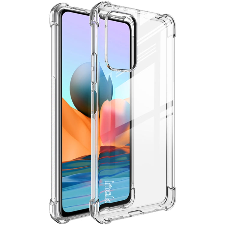 For Xiaomi Redmi Note 10 Pro Overseas Version IMAK All-inclusive Shockproof Airbag TPU Case with Screen Protector(Transparent) - Xiaomi Cases by imak | Online Shopping South Africa | PMC Jewellery | Buy Now Pay Later Mobicred