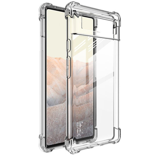 For Google Pixel 6 IMAK All-inclusive Shockproof Airbag TPU Case with Screen Protector(Transparent) - Google Cases by imak | Online Shopping South Africa | PMC Jewellery | Buy Now Pay Later Mobicred