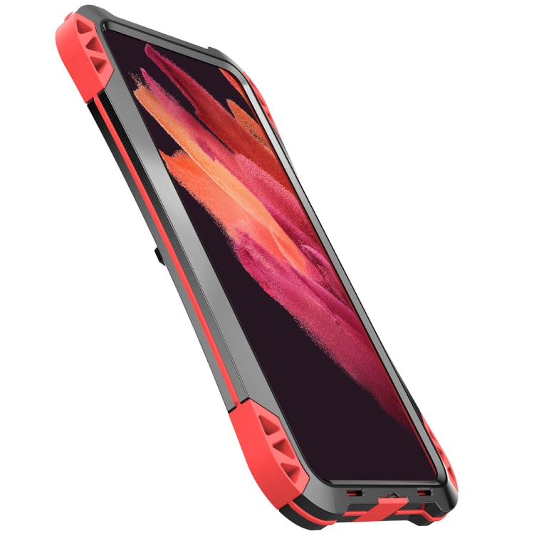 For Samsung Galaxy S21 FE R-JUST AMIRA Shockproof Dustproof Waterproof Metal Protective Case(Red) - Galaxy Phone Cases by R-JUST | Online Shopping South Africa | PMC TechLife | Buy Now Pay Later Mobicred