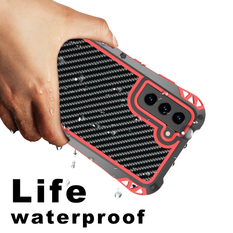 For Samsung Galaxy S21 FE R-JUST AMIRA Shockproof Dustproof Waterproof Metal Protective Case(Red) - Galaxy Phone Cases by R-JUST | Online Shopping South Africa | PMC TechLife | Buy Now Pay Later Mobicred