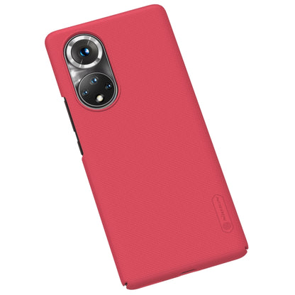 For Honor 50 Pro NILLKIN Frosted Concave-convex Texture PC Protective Case(Red) - Honor Cases by NILLKIN | Online Shopping South Africa | PMC Jewellery