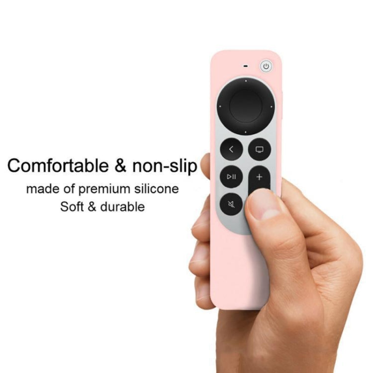 Silicone Protective Case Cover with Rope For Apple TV 4K 4th Siri Remote Controller(Sky Blue) - Apple TV Accessories by PMC Jewellery | Online Shopping South Africa | PMC Jewellery