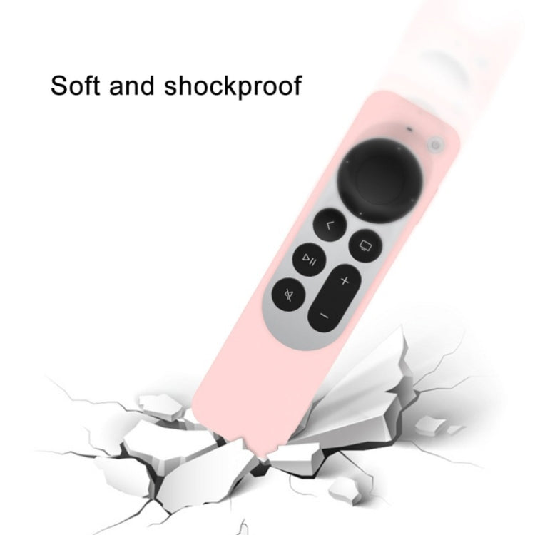 Silicone Protective Case Cover with Rope For Apple TV 4K 4th Siri Remote Controller(Red) - Apple TV Accessories by PMC Jewellery | Online Shopping South Africa | PMC Jewellery