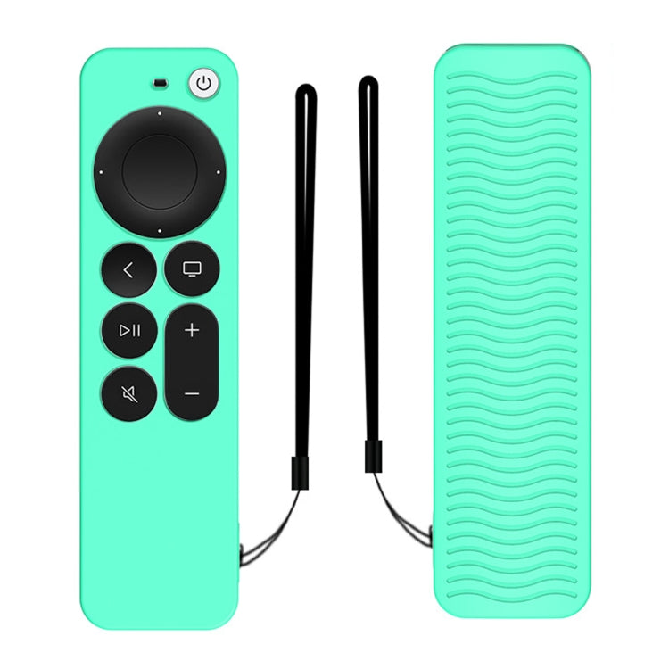 Silicone Protective Case Cover For Apple TV 4K 4th Siri Remote Controller(Ice Green) - Apple TV Accessories by PMC Jewellery | Online Shopping South Africa | PMC Jewellery