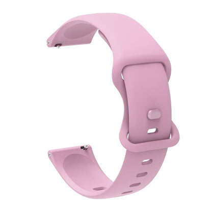 22mm For Xiaomi Haylou RT RS3 LS04 / LS05S Universal Inner Back Buckle Perforation Silicone Watch Band(Light Purple) - Watch Bands by MIJOBS | Online Shopping South Africa | PMC Jewellery | Buy Now Pay Later Mobicred