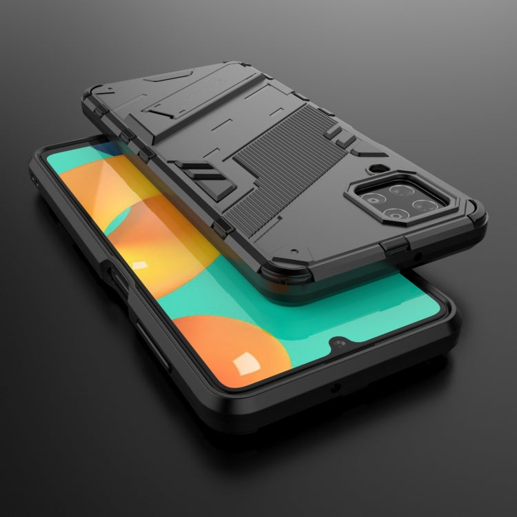 For Samsung Galaxy M32 Punk Armor 2 in 1 PC + TPU Shockproof Case with Invisible Holder(Black) - Galaxy Phone Cases by PMC TechLife | Online Shopping South Africa | PMC TechLife