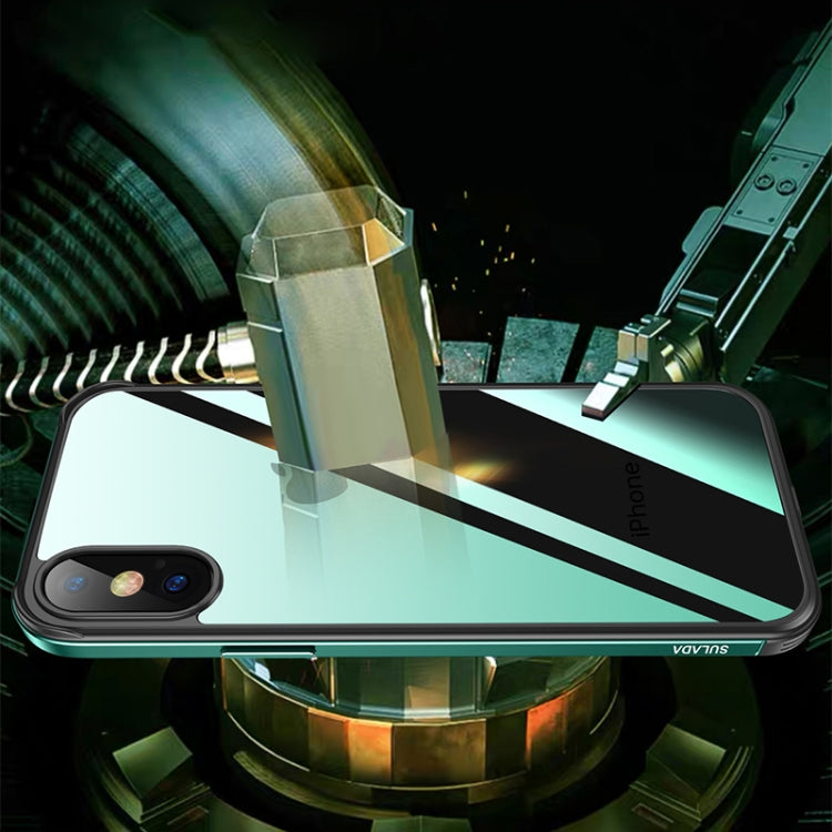 For iPhone XR SULADA Shockproof Aviation Aluminum Metal Frame + Nano Glass + TPU Protective Case(Silver) - More iPhone Cases by SULADA | Online Shopping South Africa | PMC Jewellery | Buy Now Pay Later Mobicred