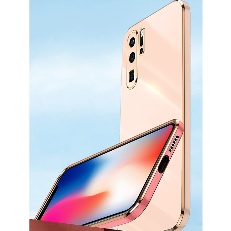 For Huawei P30 Pro XINLI Straight Edge 6D Electroplate TPU Phone Case with Ring Holder(Celestial Blue) - Huawei Cases by XINLI | Online Shopping South Africa | PMC TechLife | Buy Now Pay Later Mobicred