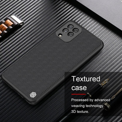 For Samsung Galaxy A22 4G LTE NILLKIN 3D Textured Nylon Fiber TPU Case(Black) - Galaxy Phone Cases by NILLKIN | Online Shopping South Africa | PMC Jewellery