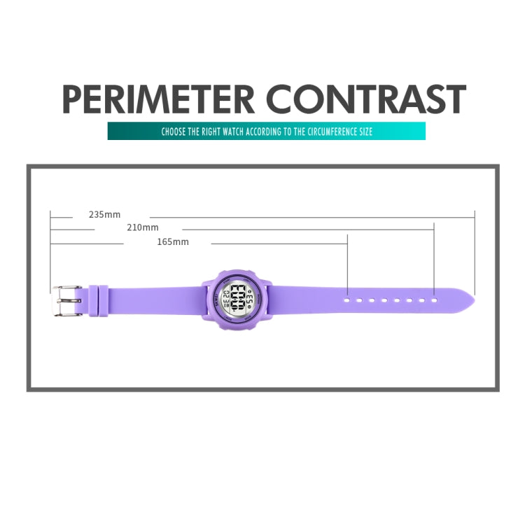 SKMEI 1721 Triplicate Round Dial LED Digital Display Luminous Silicone Strap Electronic Watch(White) - LED Digital Watches by SKMEI | Online Shopping South Africa | PMC Jewellery | Buy Now Pay Later Mobicred