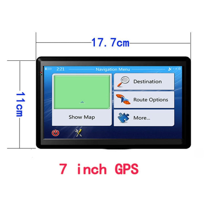 7 inch Car GPS Navigator 8G+256M Capacitive Screen High Configuration, Specification:Australia Map - Car MP3 & MP4 & MP5 by PMC TechLife | Online Shopping South Africa | PMC TechLife