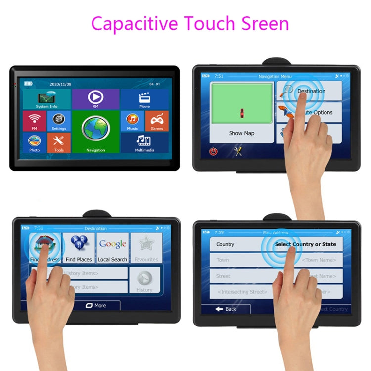 7 inch Car GPS Navigator 8G+256M Capacitive Screen High Configuration, Specification:Australia Map - Car MP3 & MP4 & MP5 by PMC TechLife | Online Shopping South Africa | PMC TechLife