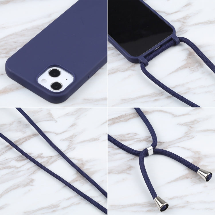 For iPhone 13 Pro Max Candy Colors TPU Protective Case with Lanyard (Dark Blue) - free shipping - PMC TechLife - Order now!
