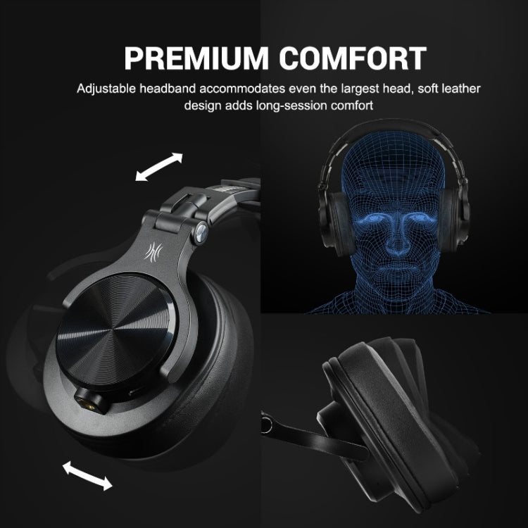 OneOdio A70 Black Red Head-mounted Wireless Bluetooth Stereo Headset - free shipping - PMC TechLife - Order now!