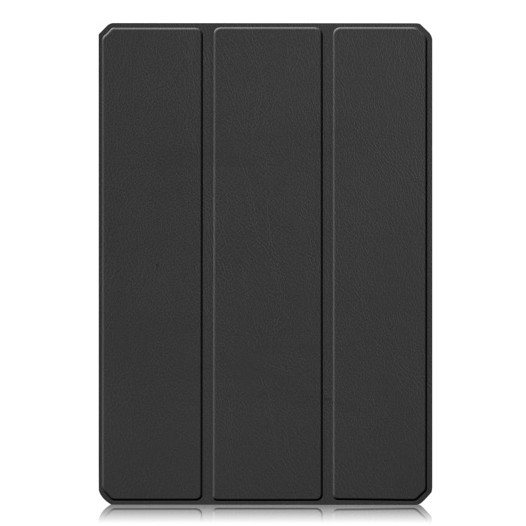 For Xiaomi Pad 5 / 5 Pro Custer Texture Horizontal Flip Leather Case with Three-folding Holder & Sleep / Wake-up Function(Black) - More Tablet Cases by PMC Jewellery | Online Shopping South Africa | PMC Jewellery