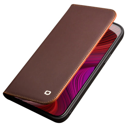 For iPhone 13 QIALINO Business Horizontal Flip Leather Case with Holder & Card Slots & Wallet(Brown) - iPhone 13 Cases by QIALINO | Online Shopping South Africa | PMC Jewellery | Buy Now Pay Later Mobicred