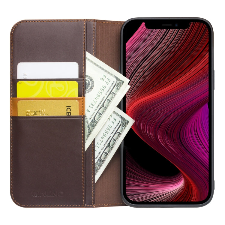 For iPhone 13 QIALINO Business Horizontal Flip Leather Case with Holder & Card Slots & Wallet(Brown) - iPhone 13 Cases by QIALINO | Online Shopping South Africa | PMC Jewellery | Buy Now Pay Later Mobicred