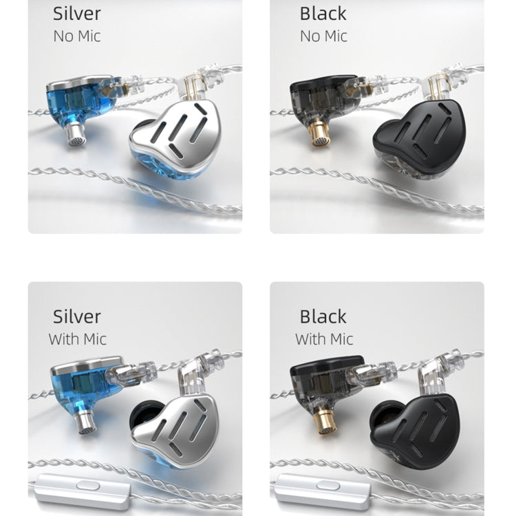 KZ ZAX 16-unit Ring Iron Sport Gaming In-ear Wired Earphone, Standard Version(Black) - free shipping - PMC TechLife - Order now!