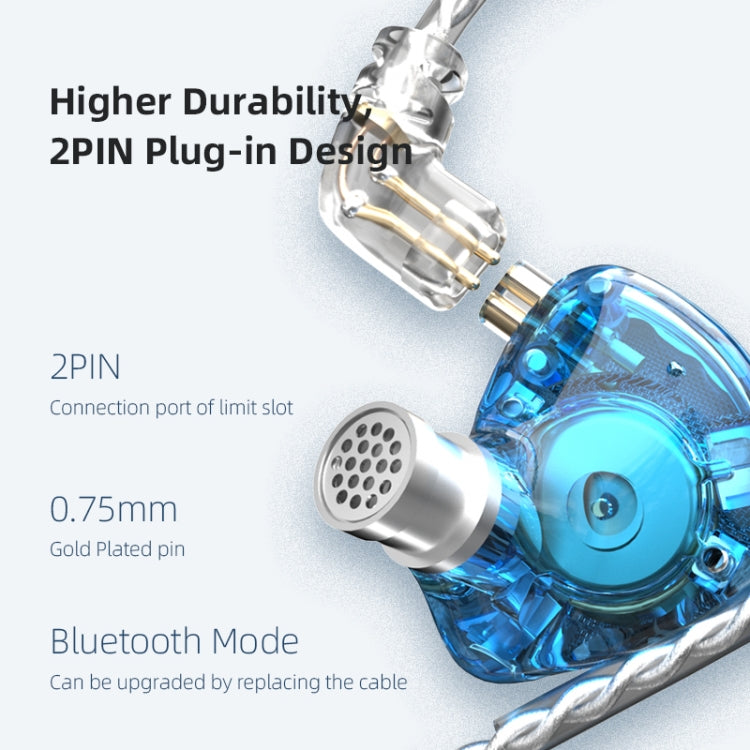 KZ ZAX 16-unit Ring Iron Sport Gaming In-ear Wired Earphone, Mic Version(Black) - free shipping - PMC TechLife - Order now!
