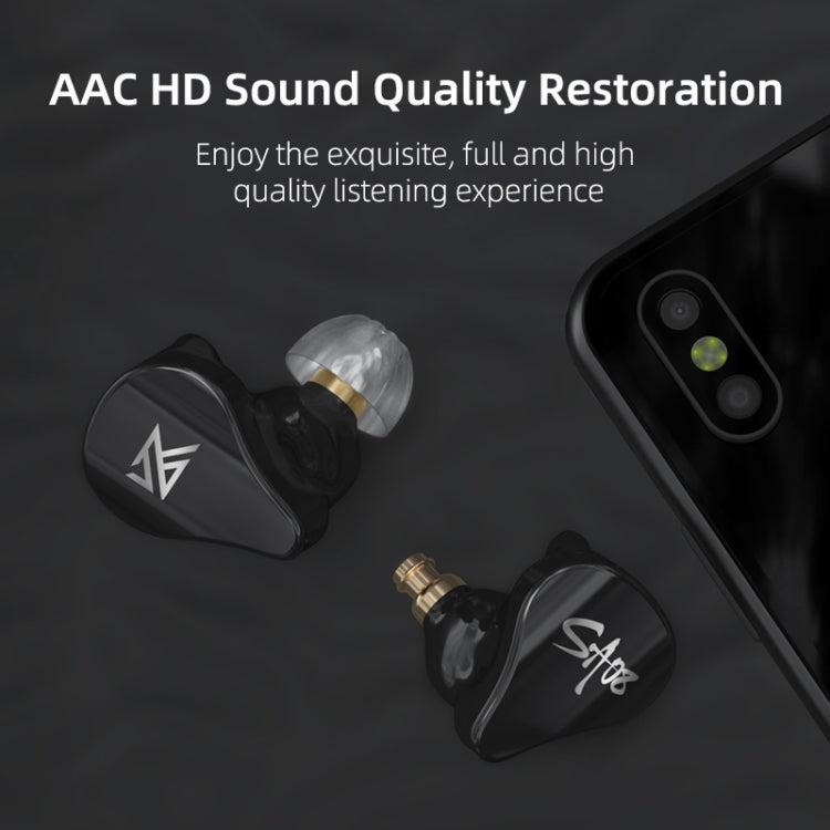 KZ SA08 Wireless Four-unit 5BA Balance Armature Bluetooth In-ear TWS Earphone(Black) - TWS Earphone by KZ | Online Shopping South Africa | PMC Jewellery | Buy Now Pay Later Mobicred