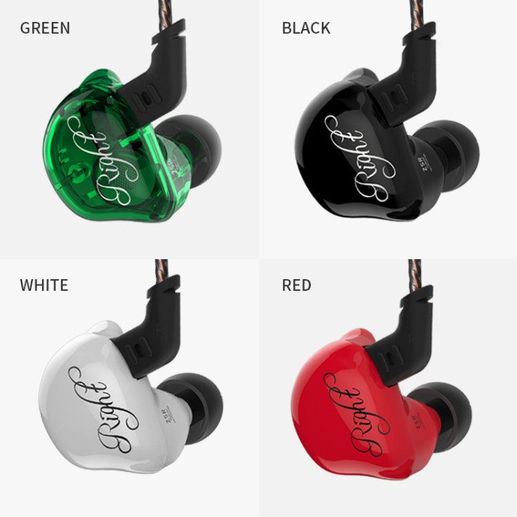 KZ ZSR 6-unit Ring Iron In-ear Wired Earphone, Standard Version(Green) - free shipping - PMC TechLife - Order now!
