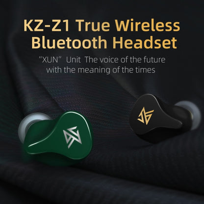 KZ Z1 1DD Dynamic True Wireless Bluetooth 5.0 Sports In-ear Earphone(Black) - Bluetooth Earphone by KZ | Online Shopping South Africa | PMC Jewellery | Buy Now Pay Later Mobicred