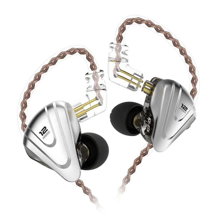 KZ ZSX 12-unit Ring Iron Metal Gaming In-ear Wired Earphone, Standard Version(Black) - In Ear Wired Earphone by KZ | Online Shopping South Africa | PMC TechLife | Buy Now Pay Later Mobicred
