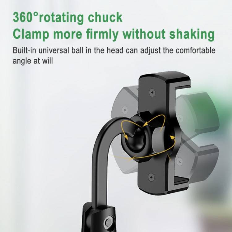 Desktop Stand Mobile Phone Tablet Live Broadcast Stand Telescopic Disc Stand, Style:Holder + Remote Control(Black) - Stand by PMC TechLife | Online Shopping South Africa | PMC TechLife
