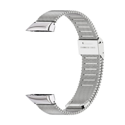 For Huawei Band 6 / Honor Band 6 / 7 MIJOBS Milan Stainless Steel Watch Band(Silver) - Watch Bands by MIJOBS | Online Shopping South Africa | PMC Jewellery | Buy Now Pay Later Mobicred