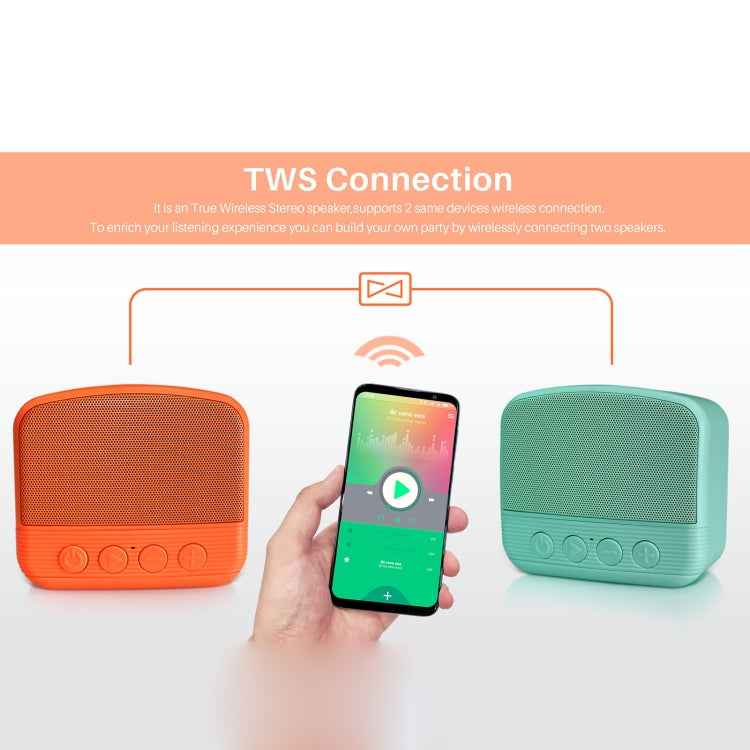 New Rixing NR-101 Mini TWS Bluetooth Speaker(Blue) - Desktop Speaker by NewRixing | Online Shopping South Africa | PMC TechLife | Buy Now Pay Later Mobicred