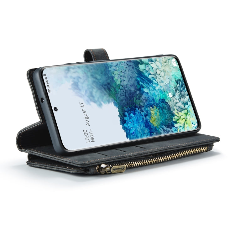 For Samsung Galaxy S20+ 5G CaseMe-C30 PU + TPU Multifunctional Horizontal Flip Leather Case with Holder & Card Slot & Wallet & Zipper Pocket(Black) - Galaxy Phone Cases by CaseMe | Online Shopping South Africa | PMC Jewellery | Buy Now Pay Later Mobicred