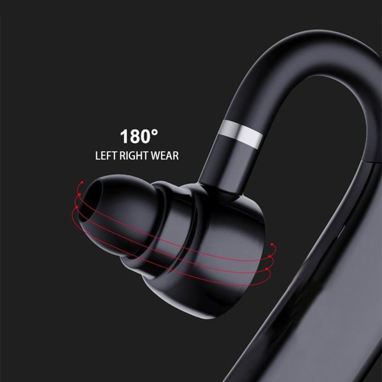 HXSJ J6 TWS Bluetooth 5.0 Single Earhook Noise Cancelling Headphone(Black+Silver) - Bluetooth Earphone by HXSJ | Online Shopping South Africa | PMC Jewellery
