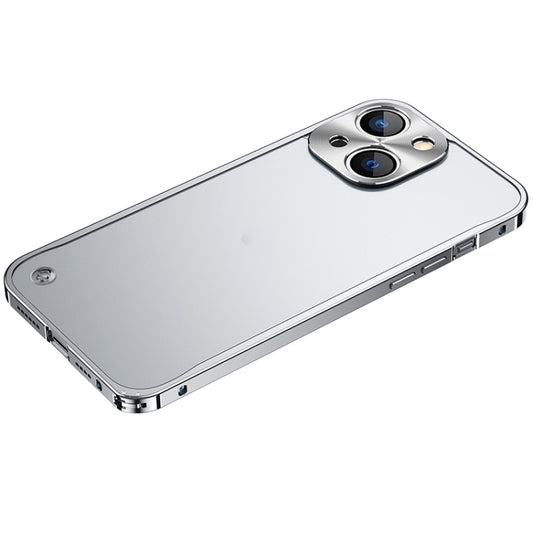 For iPhone 13 Metal Frame Frosted PC Shockproof Phone Case(Silver) - iPhone 13 Cases by PMC Jewellery | Online Shopping South Africa | PMC Jewellery | Buy Now Pay Later Mobicred