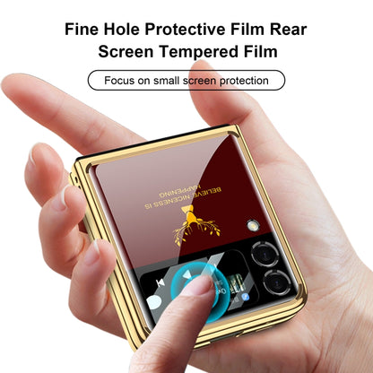 For Samsung Galaxy Z Flip3 5G GKK Elk Electroplating Glass Shell Film Integrated Phone Case(Emerald) - Galaxy Phone Cases by GKK | Online Shopping South Africa | PMC Jewellery | Buy Now Pay Later Mobicred