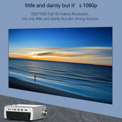 YG430 Android Version 1920x1080 2500 Lumens Portable Home Theater LCD HD Projector, Plug Type:EU Plug(Silver) - Mini Projector by PMC Jewellery | Online Shopping South Africa | PMC Jewellery