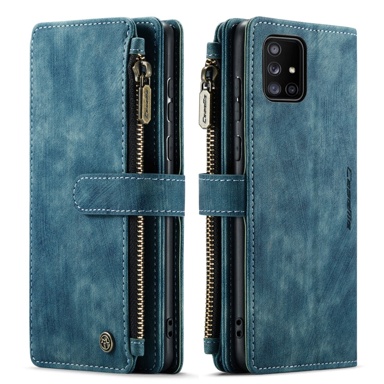 For Samsung Galaxy A71 4G CaseMe-C30 Multifunctional Horizontal Flip PU + TPU Phone Case(Blue) - Galaxy Phone Cases by CaseMe | Online Shopping South Africa | PMC Jewellery | Buy Now Pay Later Mobicred