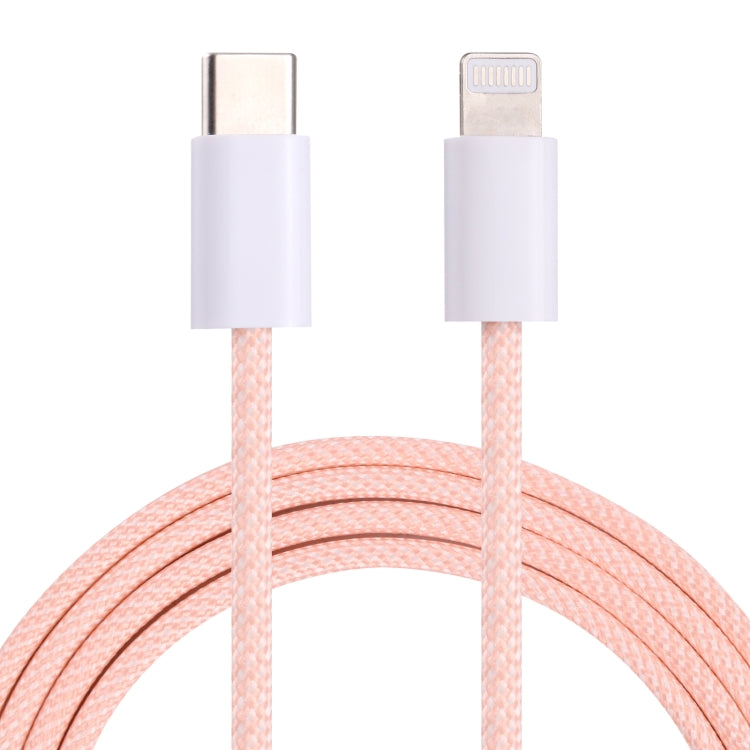 12W PD USB-C / Type-C to 8 Pin Data Cable, Cable Length: 1m(Pink) - 2 in 1 Cable by PMC Jewellery | Online Shopping South Africa | PMC Jewellery