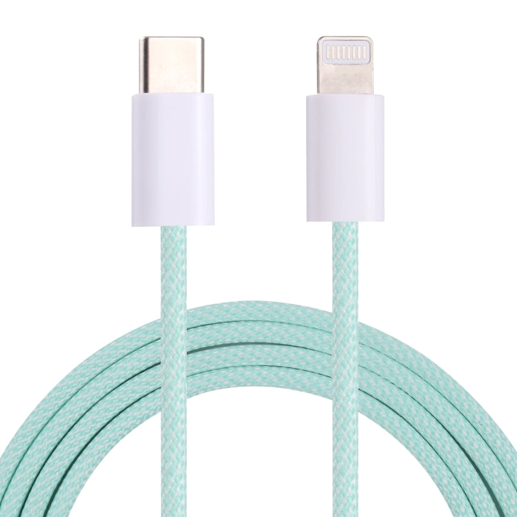 12W PD USB-C / Type-C to 8 Pin Data Cable, Cable Length: 1m(Green) - 2 in 1 Cable by PMC Jewellery | Online Shopping South Africa | PMC Jewellery