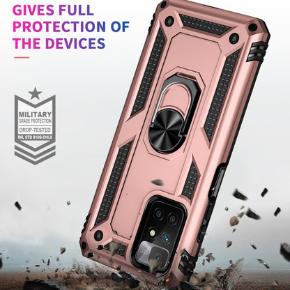 For Xiaomi Redmi 10 Shockproof TPU + PC Phone Case with 360 Degree Rotating Holder(Rose Gold) - Xiaomi Cases by PMC Jewellery | Online Shopping South Africa | PMC Jewellery