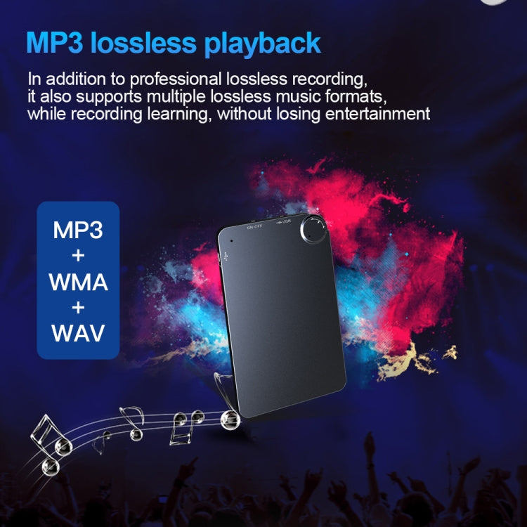 K2 Portable Ultra-thin Card Voice Recorder, Capacity:4GB(Black) -  by PMC TechLife | Online Shopping South Africa | PMC TechLife